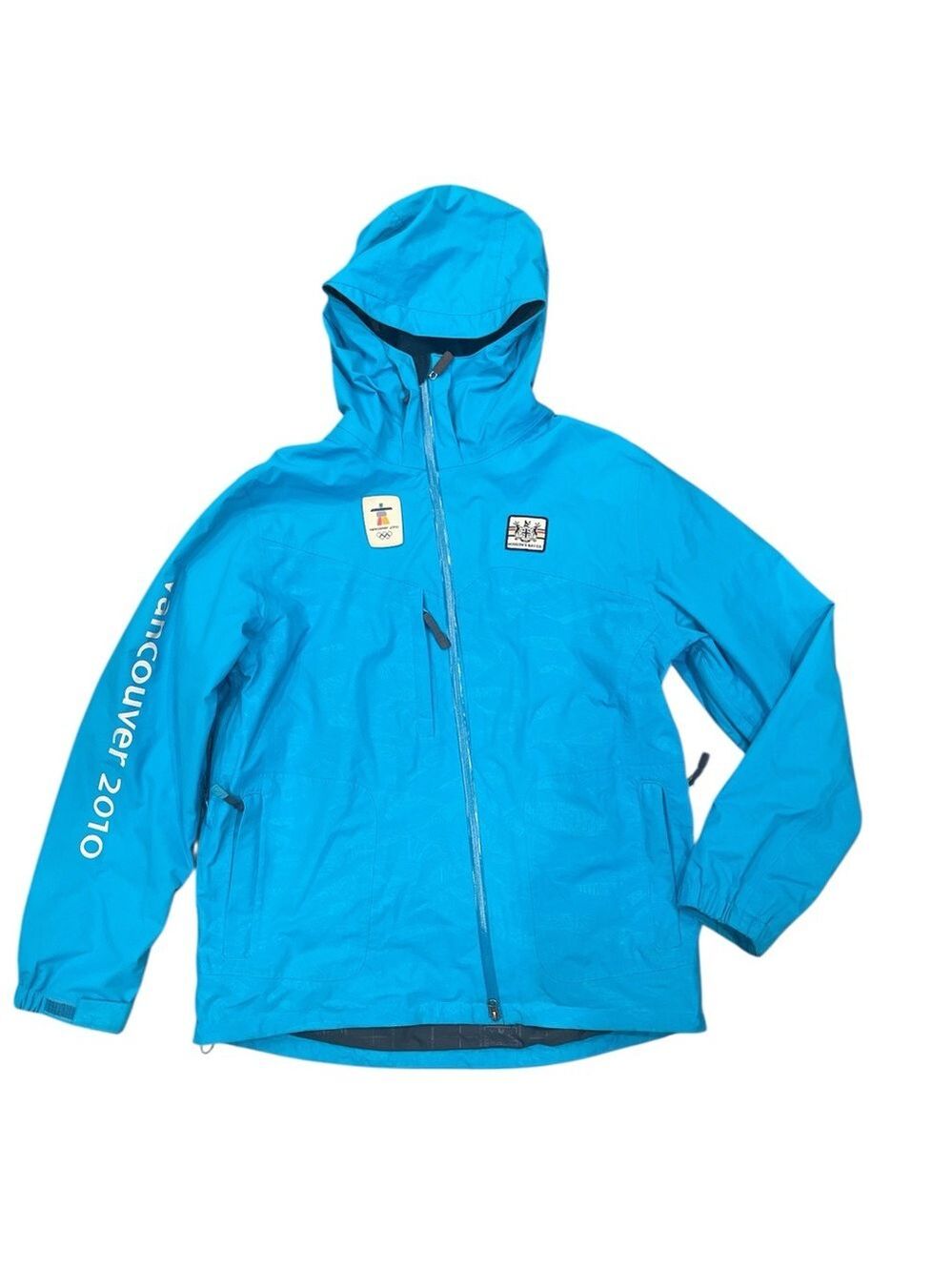 Hudson’s Bay Co Men’s M Blue Hooded Jacket Vancouver 2010 Olympic